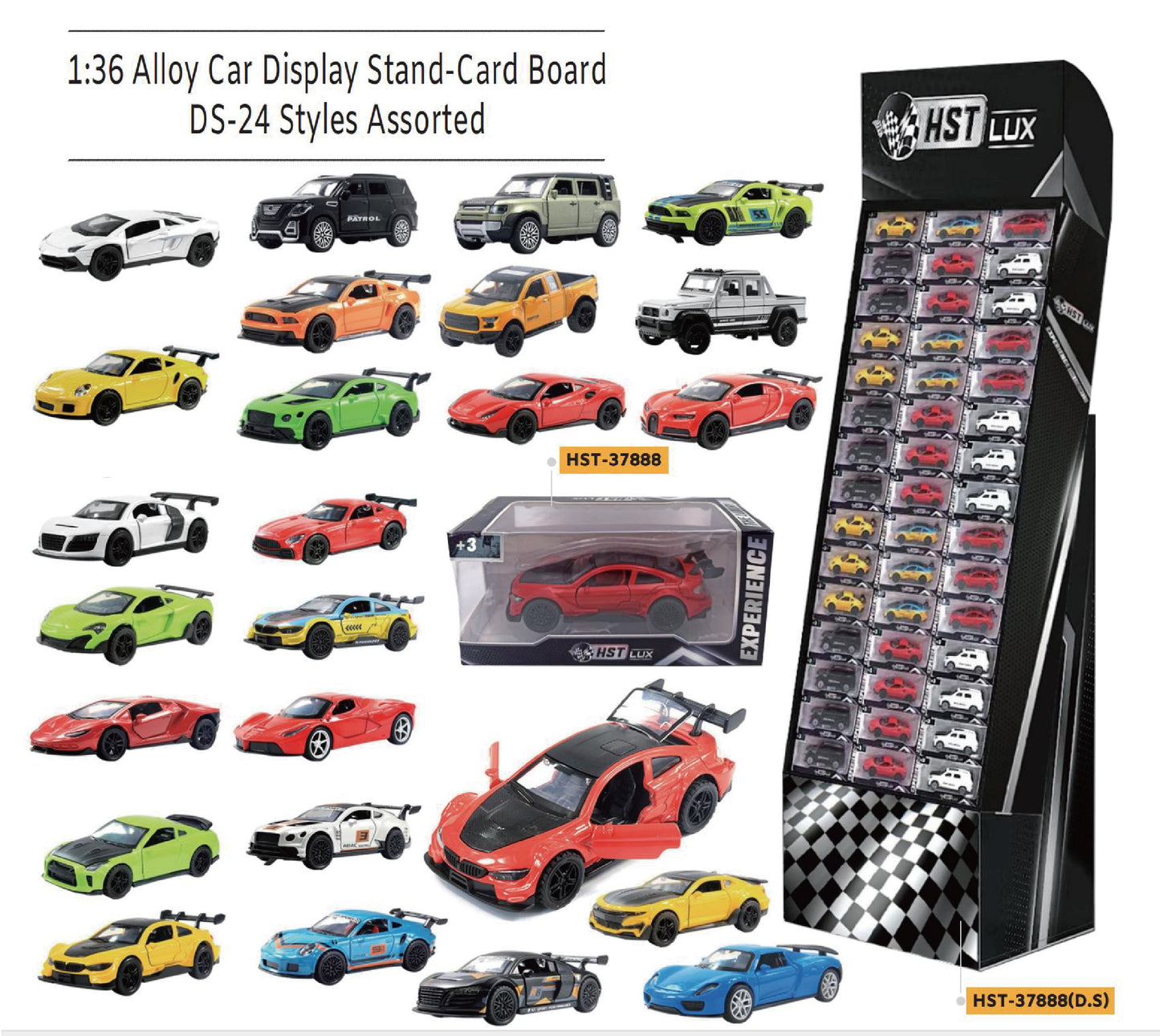 1:36 Model cardboard display stand